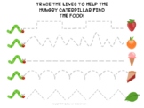 The Very Hungry Caterpillar Tracing Page, fine motor, circ