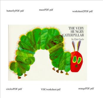 Preview of Very Hungry Caterpillar Worksheets