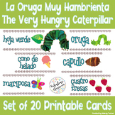 Very Hungry Caterpillar in Spanish Printable Flashcards | 