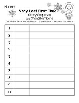 Very Last First Time - Ordinal Numbers & Story Sequence