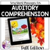 Very Short Passages for Fall - Auditory Comprehension