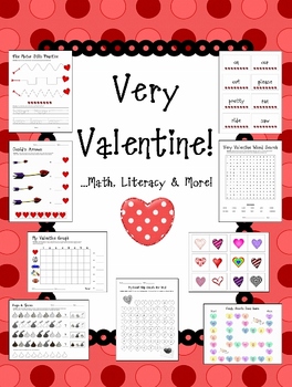 Preview of Very Valentine! ...Math, Literacy & More
