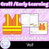 Vest Craft Color Cut Paste Trace