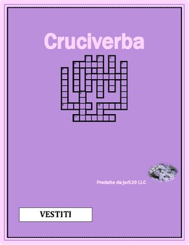 Vestiti (Clothing in Italian) Crossword by jer520 LLC TPT
