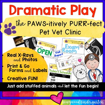 Preview of Vet Clinic Dramatic Play Center ... 14 Real X-rays , Forms , Labels, Name Tags