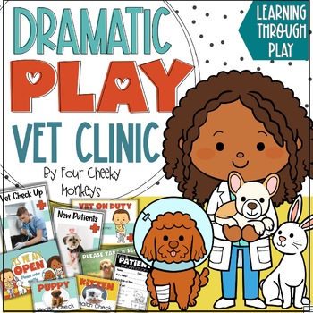Preview of Vet Clinic Dramatic Play Pack | Vet Pretend Play