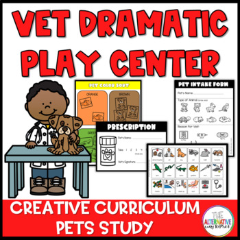 Preview of Vet Pet Animal Hospital Dramatic Play Center Pet Study  Curriculum Creative