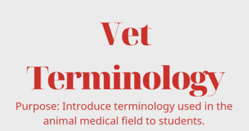 Preview of Vet Terminology