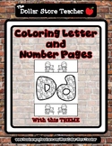 Vet / Veterinarian - Coloring Letter and Number 0 - 10 (37