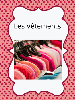 Preview of French: Vêtements: Cartes éclairs, Core & Primaire French Immersion