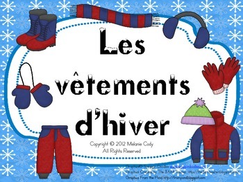 Preview of Vêtements d’hiver / French winter clothes (getting dressed)