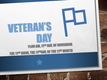 Preview of Veteran's Day/ Who Knows What 11-11-11 means?
