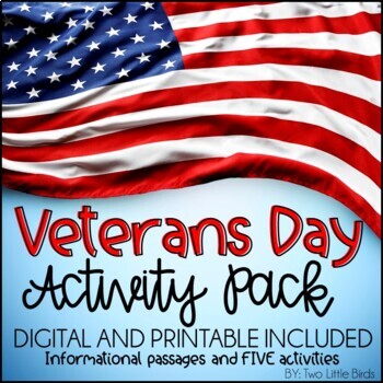 Veterans Day Activities: Veterans Day Writing, Posters, Cards | TpT