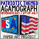 Veteran's Day Agamograph Paper Craft | United States Flag 