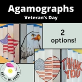 Veteran's Day Agamographs: American Flag and Eagle