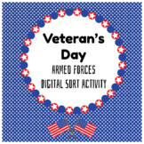 Veteran's Day Armed Forces Digital Sort Activity