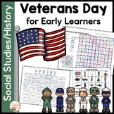 Veterans Day Reading Centers Vocabulary Activities Poetry 