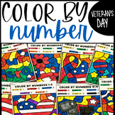 Veteran's Day Coloring Pages | Color by Number | Numbers 0