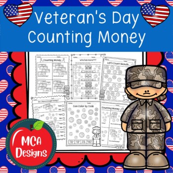 Preview of Veteran's Day Counting Money