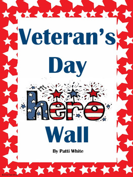 Preview of Veteran's Day Hero Wall