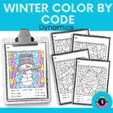 Winter Color By Code Worksheets | Dynamics | No Prep and G