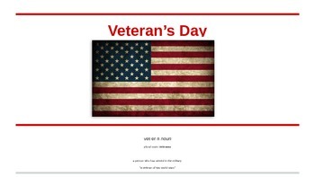 Preview of Veteran's Day Mini-Lesson