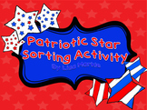 Veteran's Day Patriotic Stars Pattern Sorting Activity