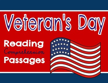 Preview of Veteran's Day Reading Passage and Comprehension Questions