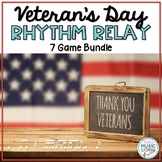 Veteran's Day Rhythm Relay BUNDLE - 7 GAMES!