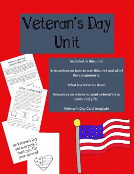 Preview of Veteran's Day Unit