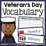 Veterans Day Vocabulary Cards Worksheets & Teaching Resources ...