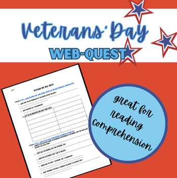 Preview of Veteran's Day Webquest