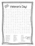 Veteran's Day Word Search