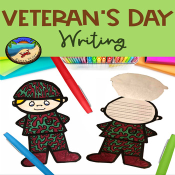 Preview of Veteran's Day Writing Craft for November or Memorial Day in May
