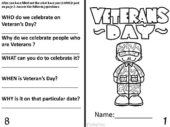 Download Veteran S Day Coloring Book Letter And Qr Codes Tpt