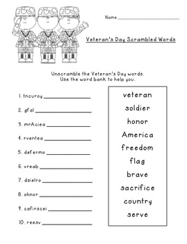 Veteran's Day by Carol and Tina | Teachers Pay Teachers