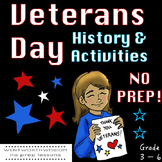 Veterans Day Reading Comprehension Passages and Questions