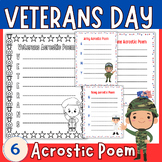 Veterans Day Acrostic Poem • November Poems • November Poetry