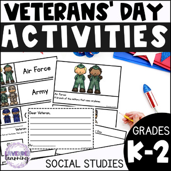Preview of Veterans' Day Social Studies Activities for Kindergarten & 1st Grade Vocabulary