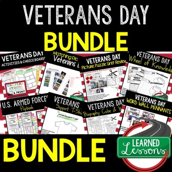 Preview of Veterans Day Activities BUNDLE with Google Activities