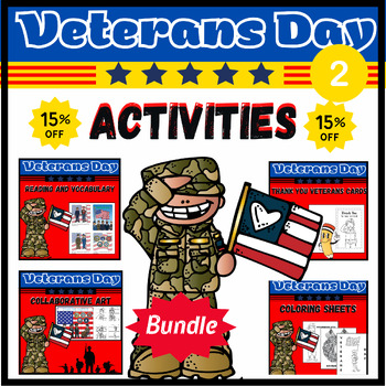 Preview of Veterans Day Activities Bundle | Veterans Day Activities 2
