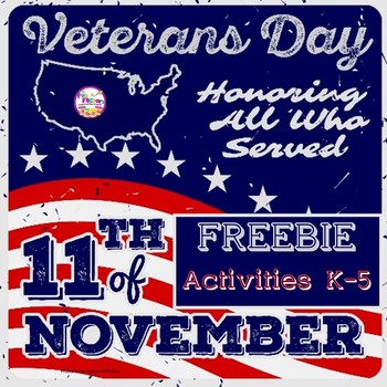 Preview of Veterans Day Activities FREE - Color Sight Words - Read Color Follow Directions