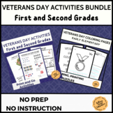 Veterans Day Activities, Puzzles, and Coloring Bundle for 