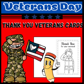 Preview of Veterans Day Activities / Thank You Veterans Cards