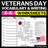 Veterans Day Worksheets Writing Activity Coloring Pages Wo