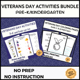 Veterans Day Activities Worksheets Puzzles Coloring Bundle
