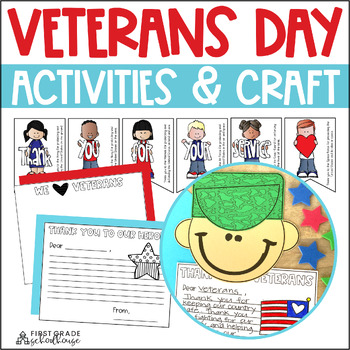 Preview of Veterans Day Activities and Craft