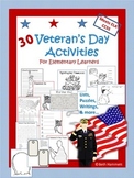 Veteran's Day Activities for Grades 3-8