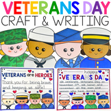 Veterans Day Activities with Craft and Writing Pages for B