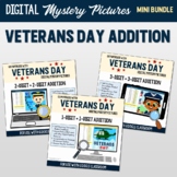 Veterans Day Addition Digital Activity Google Sheet Math P